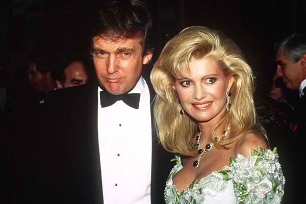 Donald & Ivana Trump – $25 Million