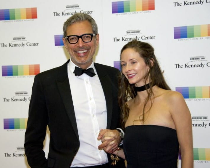 Jeff Goldblum and Emilie Livingston