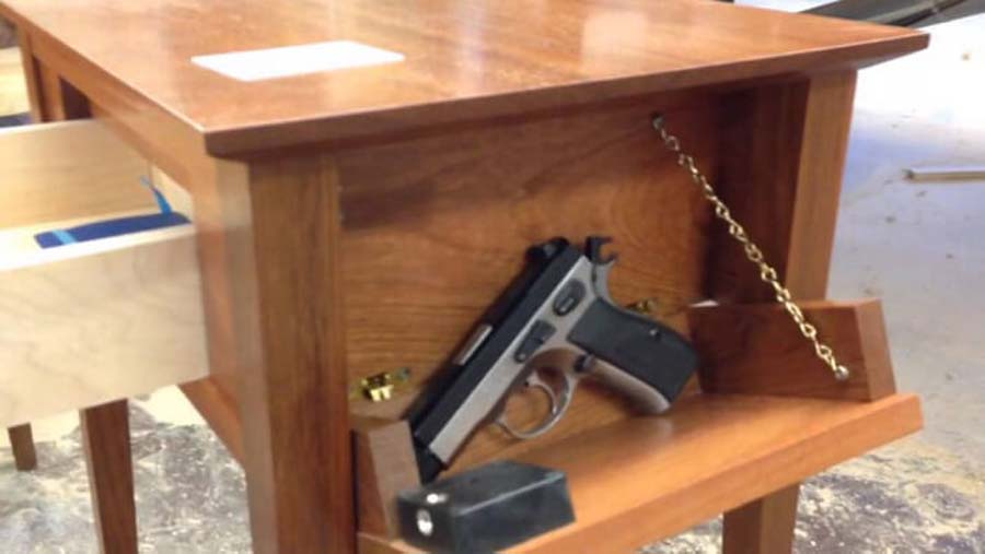 furniture with secret compartments for guns contraband